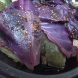 紫キャベツのホットサラダ